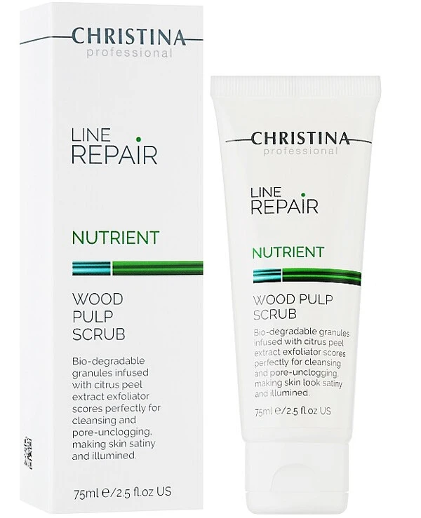 Christina - Wood Pulp Facial Scrub Line Repair Nutrient Wood Pulp Scrub 75ml back