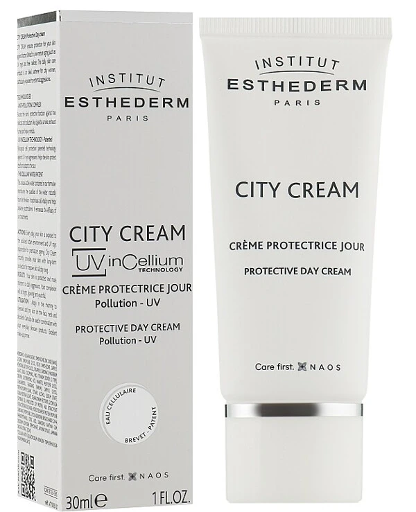 Institut Esthederm - Дневной защитный крем для лица City Cream Global Day Care 30 мл back