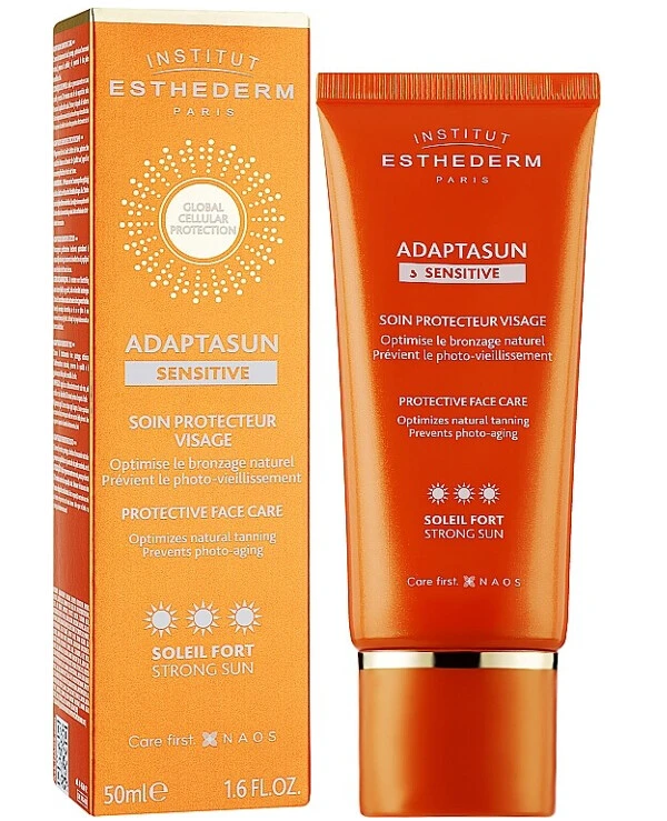 Institut Esthederm - Крем для лица Adaptasun Sensitive Face Cream Strong Sun 50 мл back