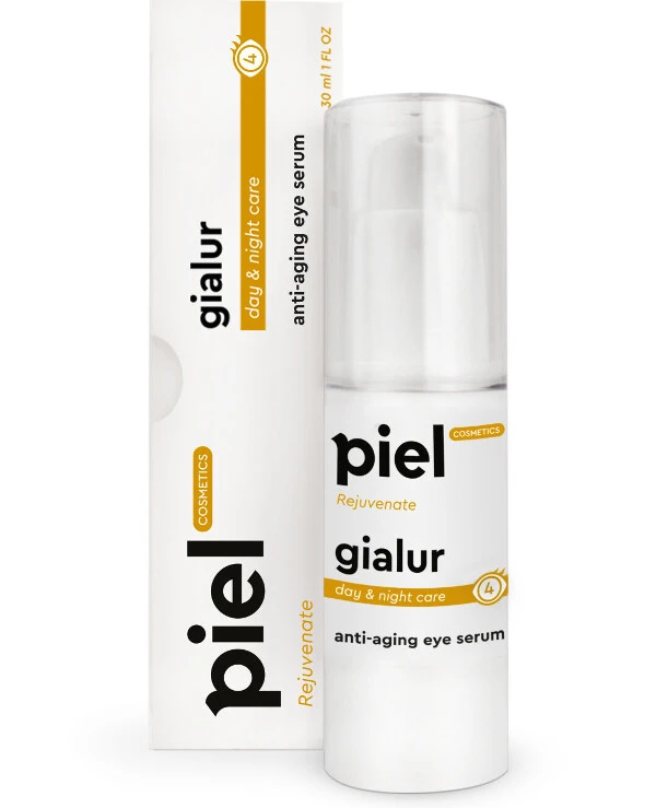 Piel Cosmetics - Омолаживающая гиалуроновая сыворотка с эластином, коллагеном и ретинолом для контура глаз Rejuvenate Gialur Eye Serum 30 мл