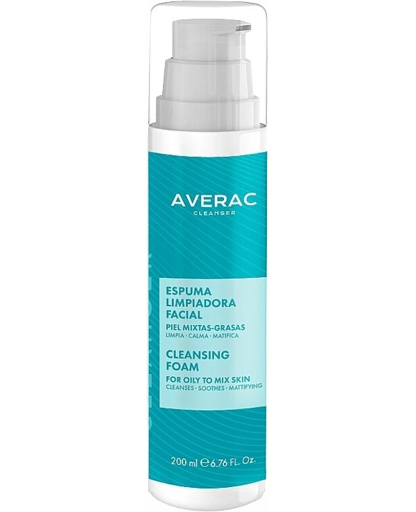 Averac - Пенка для умывания жирной и комбинированной кожи Cleansing Foam 200 мл