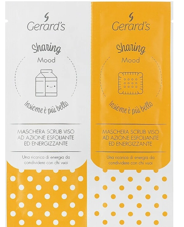 Gerard's Cosmetics - Отшелушивающая маска для лица Mood Masks Sharing Mood 20 мл