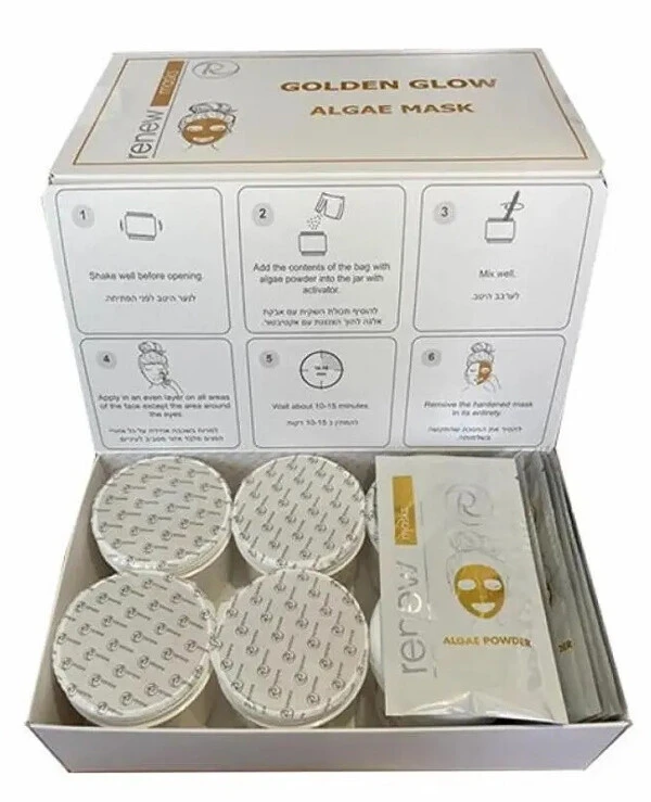 Renew - Alginate mask Shine of gold Golden Glow Algae Mask 