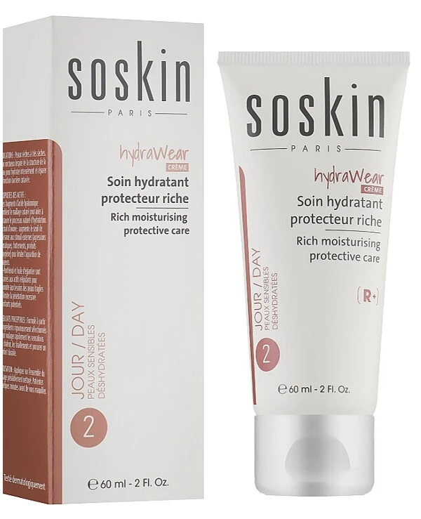 Soskin - Увлажняющий питательный крем для сухой кожи лица Hydrawear Creme-Rich Moisturising Protective Care 60 мл back