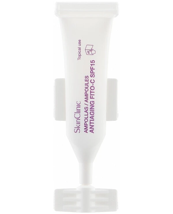 SkinClinic - Антивозрастной фитококтейль для лица с витамином С и SPF 15 Antiaging Fito-C SPF 15 2 мл х 10 шт