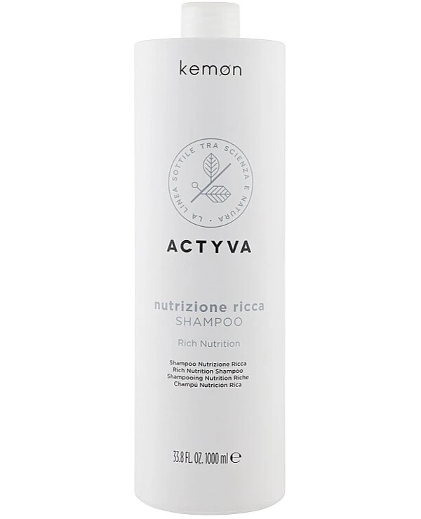 Kemon Питательный шампунь для сухих волос | Actyva Nutrizione Ricca Shampoo фото, цена, купить