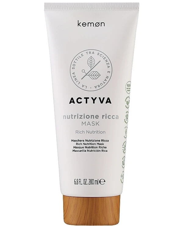 Kemon Маска для сухих волос | Actyva Nutrizione Ricca Mask фото, цена, купить