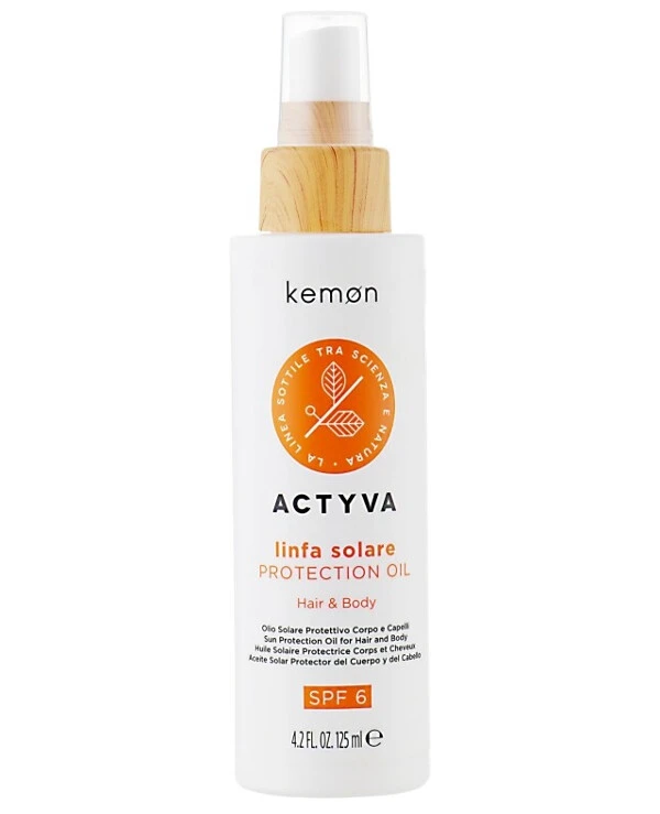 Kemon - Солнцезащитное масло для волос и тела Actyva Linfa Solare Hair&Body Oil 125 мл