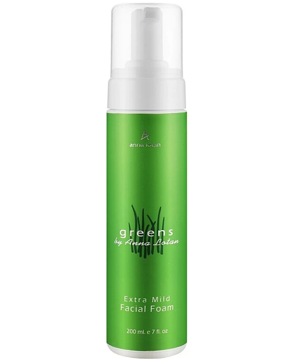 Anna Lotan - Деликатный очищающий мусс Greens Extra Mild Facial Foam 200 мл