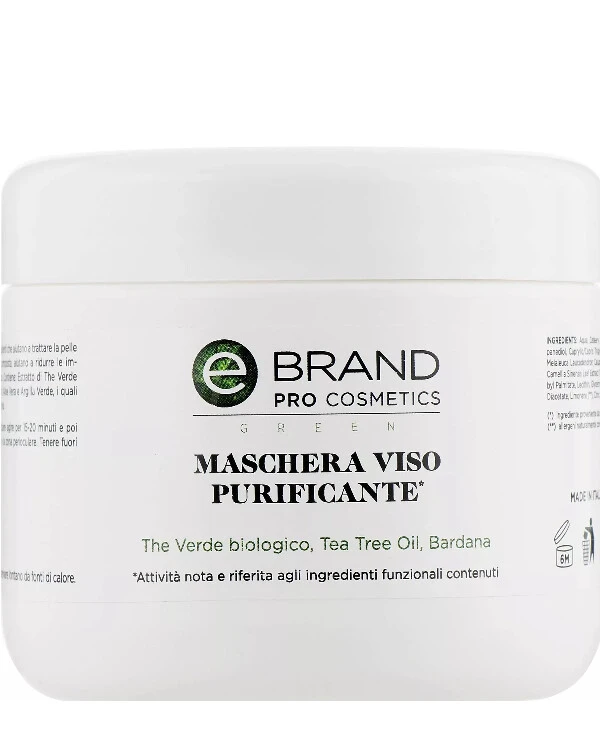 Ebrand - Очищающая маска для жирной и комбинированной кожи Maschera Viso Purificante 250 мл