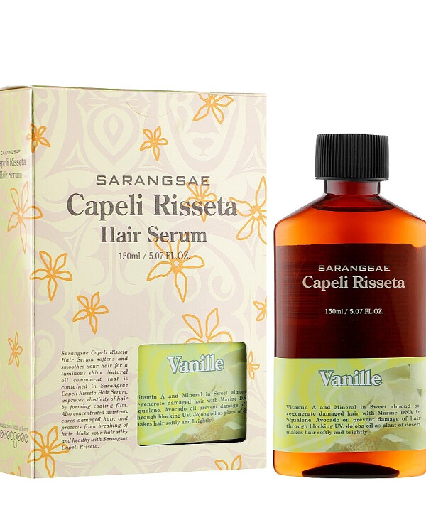 Sarangsae Cosmetics - Oil for hair care and restoration Capeli Risseta Vanille 150ml back