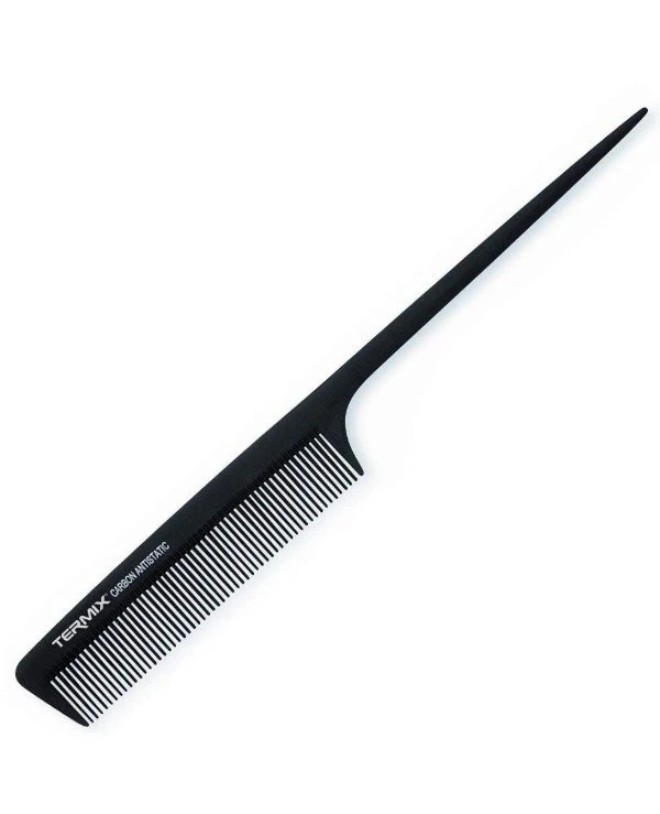 Termix - Comb with a tail antistatic Carbon Comb 820 Black