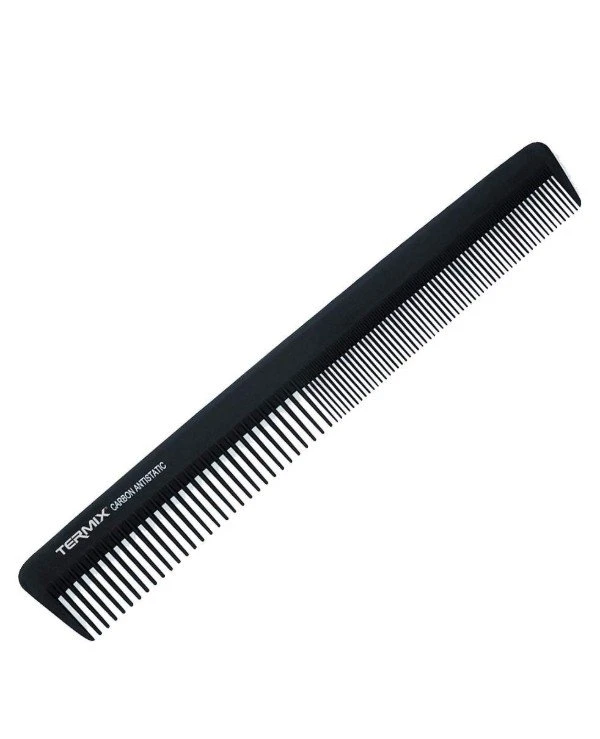 Termix - Hairbrush for a haircut, 19 cm Carbon Comb 824 Black