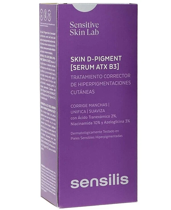 Sensilis - Депигментирующая сыворотка с транексамовой кислотой и нициамидом Skin Dpgment Serum ATX B3 30 мл back