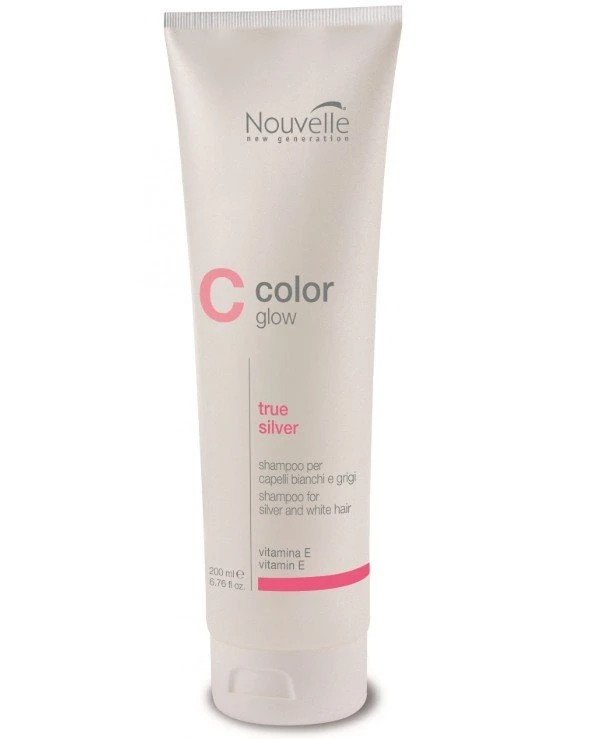 Nouvelle - Антижелтый шампунь для седых и пепельных волос True Silver Shampoo 200 мл