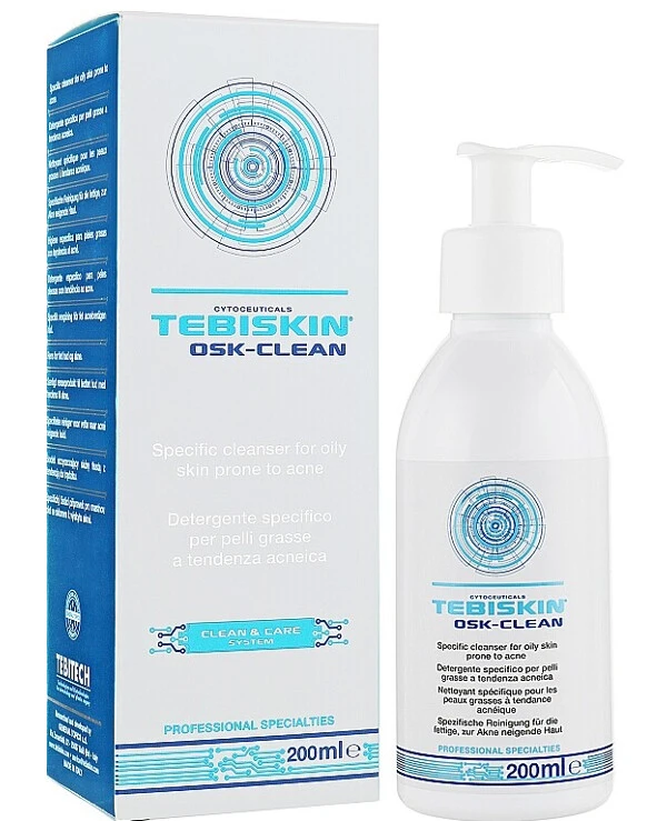 Tebiskin - Очищающий гель для жирной кожи, склонной к акне Osk-Clean Cleanser 200 мл