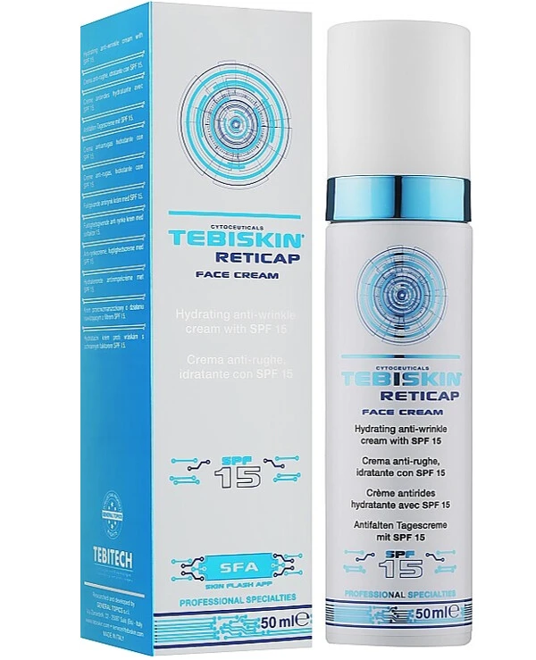 Tebiskin - Интенсивный омолаживающий крем с SPF15 Reticap Face Cream 50 мл