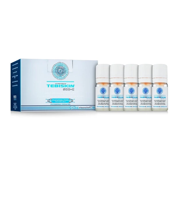Tebiskin - Депигментирующая и омолаживающая сыворотка Sod-C Serum 5 мл х 4 шт back