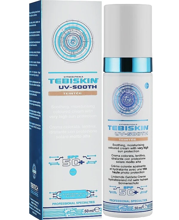 Tebiskin - Солнцезащитный крем с тонирующим эффектом Uv-Sooth Teintee SPF 50+ 50 мл
