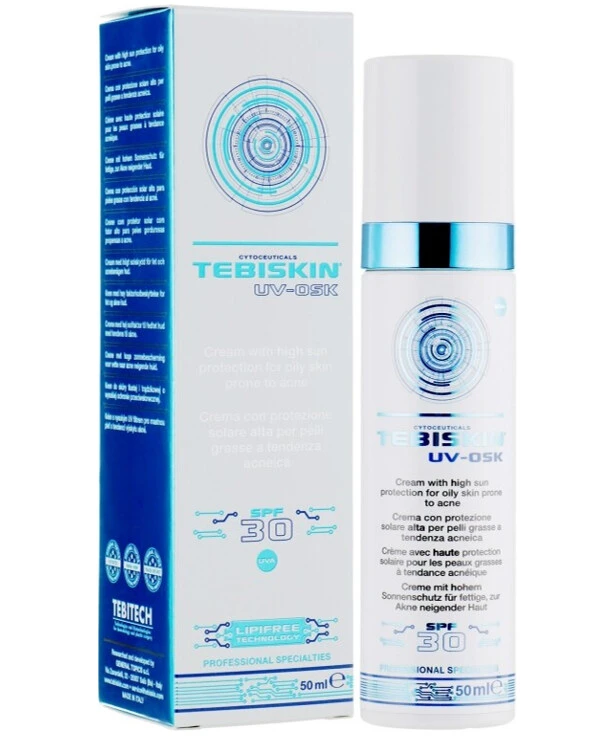 Tebiskin - Солнцезащитный крем для жирной и проблемной кожи UV-Osk Cream SPF 30+ 50 мл