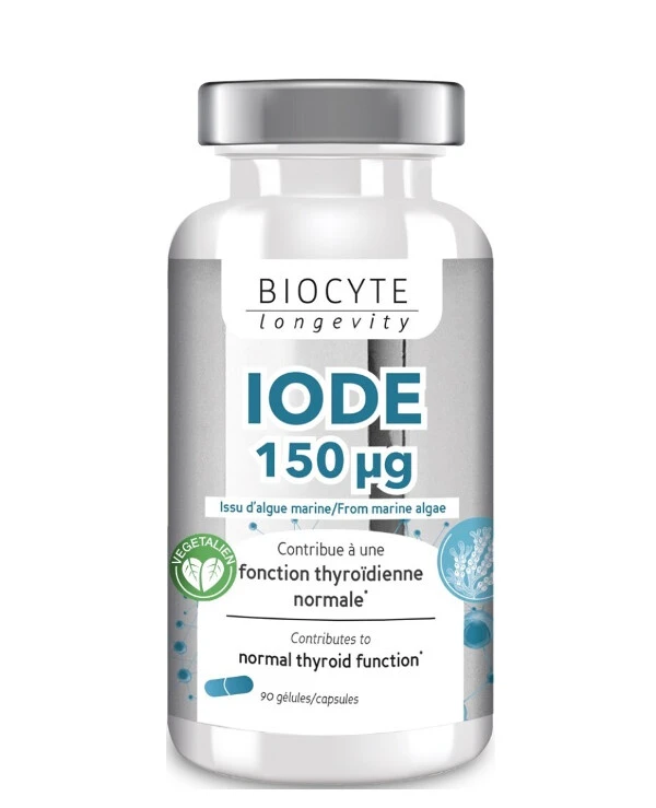 Biocyte - Добавка диетическая способствует нормальному функционированию щитовидной железы, 90 шт Iode Vegetale 150 Ugr 