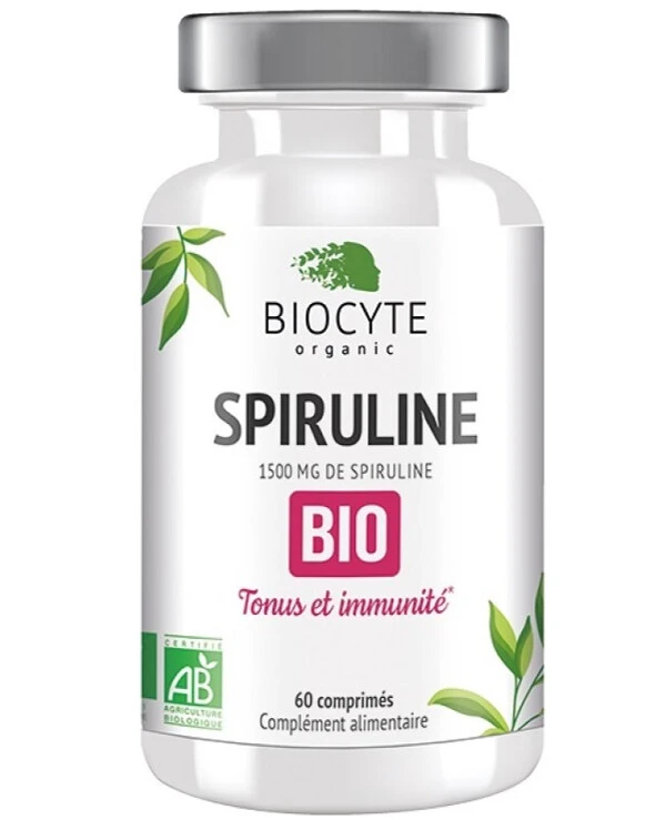 Biocyte - Food supplement Spirulina, 60 pcs. Spiruline Bio 