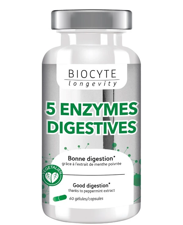 Biocyte - Пищевая добавка для пищеварения 5 Enzymes 