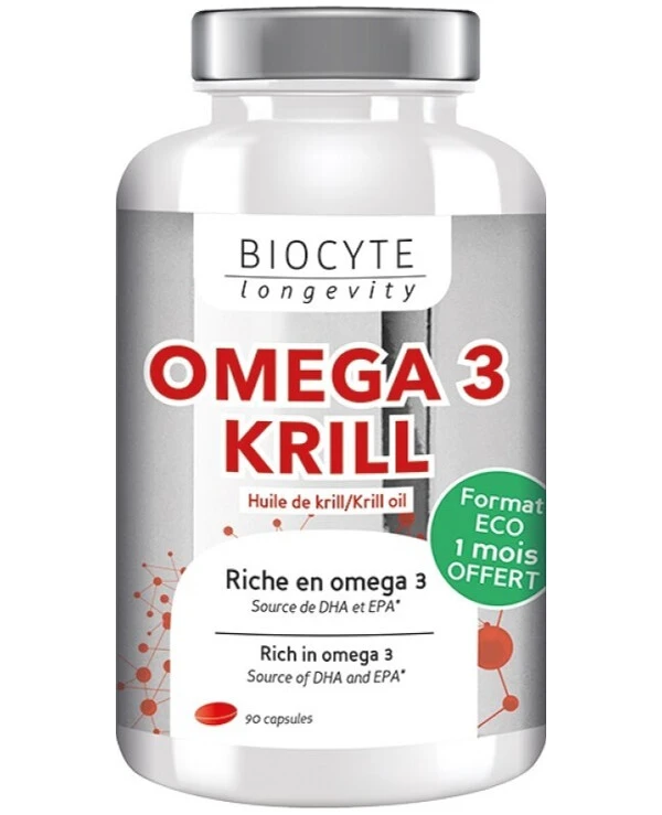 Biocyte - Масло криля Longevity Omega 3 Krill 500 mg 