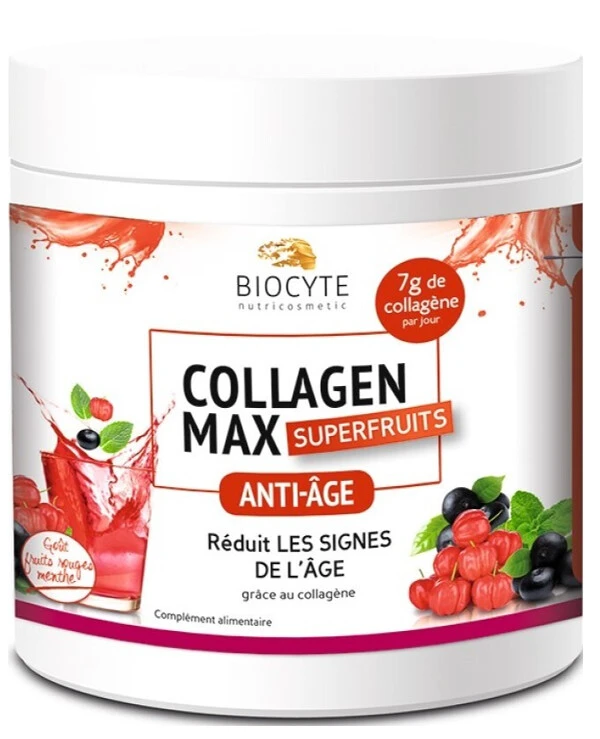 Biocyte - Пищевая добавка с коллагеном Ягоды Collagen Max Superfruits 