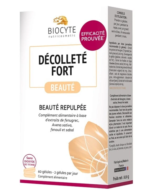 Biocyte - Пищевая добавка для декольте Decollete Fort 