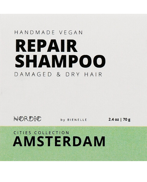 Nordic - Solid hair shampoo Amsterdam Repair Shampoo Damaged & Dry Hair 70 g