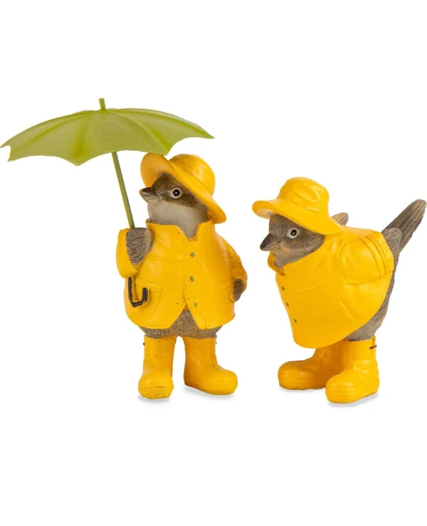Statuettes - Набор статуэток Birds in the rain (15 см)  Разноцветный
