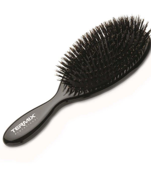 Termix - Пневмощетка з натуральною щетиною, мала Natural Boar Hairbrush Чорний