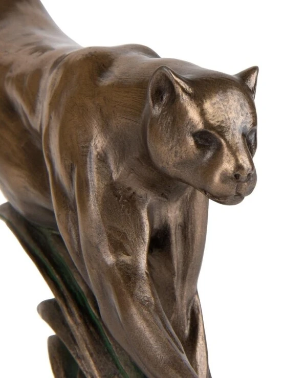 Veronese - Golden Panther figurine (16 cm) 77415A4  Bronze back