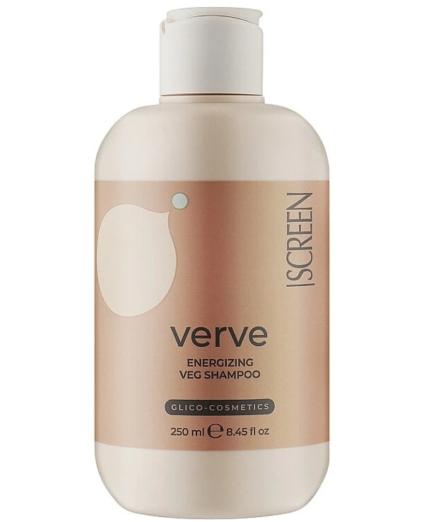Screen Professional - Стимулирующий шампунь для профилактики выпадения волос Purest Verve Energizing Veg Shampoo 250 мл