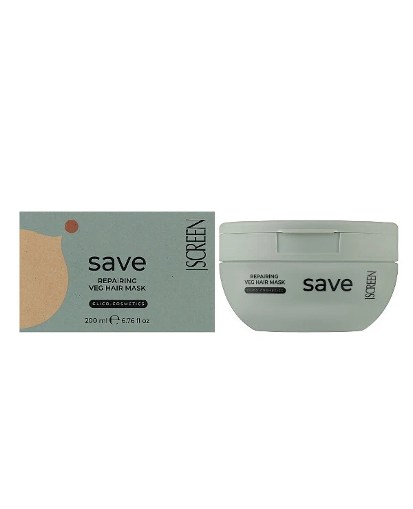 Screen Professional - Фитопротеиновая маска для восстановления волос Purest Save Repairing Veg Hair Mask 200 мл back