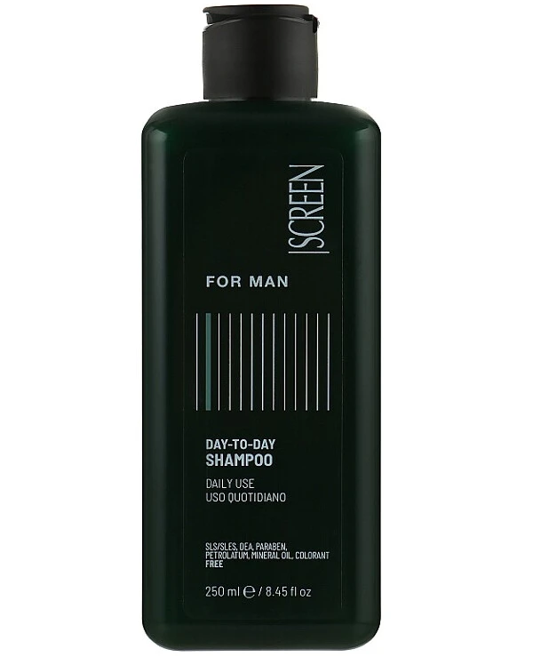 Screen Professional - Мужской шампунь для ежедневного использования For Man Day-to-day Shampoo 250 мл