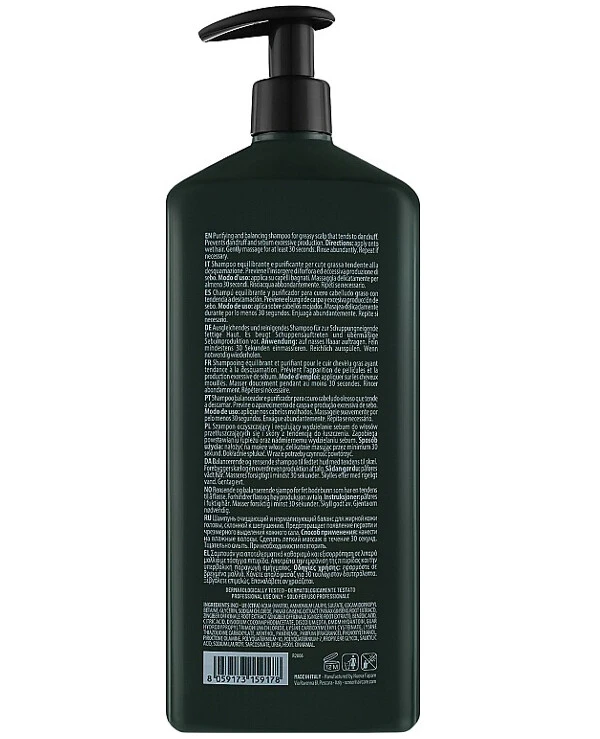 Screen Professional Мужской шампунь балансирующий против перхоти и себореи | For Man Balancing Shampoo фото, цена, купить
