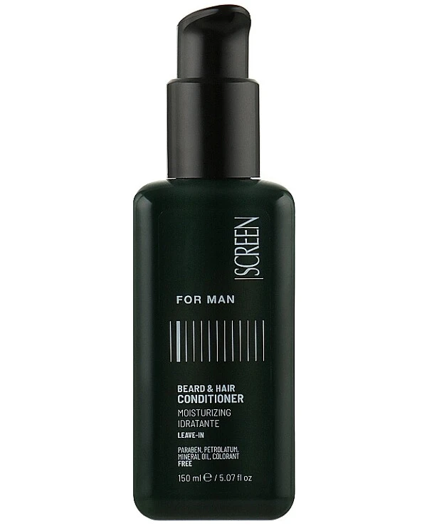 Screen Professional - Мужской несмываемый кондиционер для волос и бороды For Man Beard&Hair Conditioner 150 мл