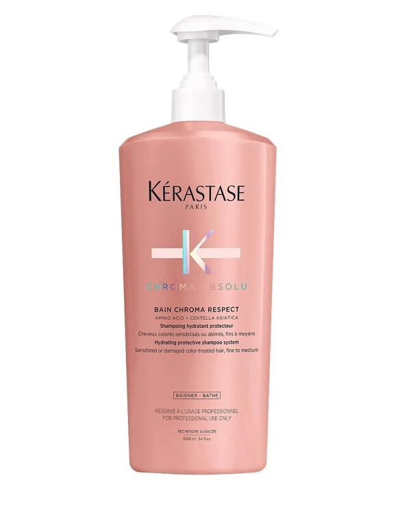 Kerastase - Шампунь-ванна для питания и защиты окрашенных чувствительных волос и поврежденных волос Chroma Absolu Bain Riche Chroma Respect 1000 мл