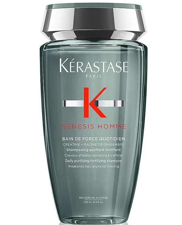 Kerastase Ежедневный очищающий шампунь-ванна для укрепления ослабленных тонких волос мужчин | Genesis Homme Bain de Force Quotidien фото, цена, купить