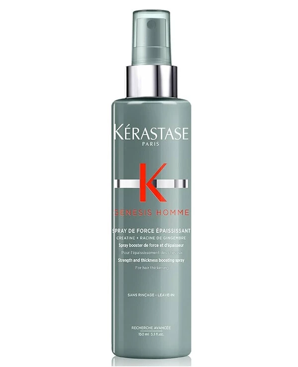 Kerastase - Спрей-бустер густоты для укрепления и уплотнения ослабленных тонких волос мужчин Genesis Homme Spray de Force Epaississant 150 мл
