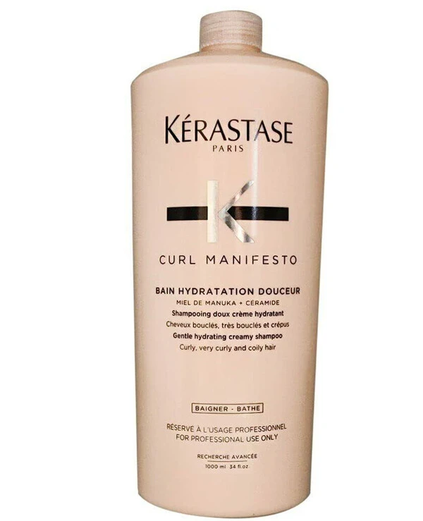 Kerastase - Кремовый увлажняющий шампунь-ванна для кучерявых волос всех типов Curl Manifesto Bain Hydratation Douceur 1000 мл