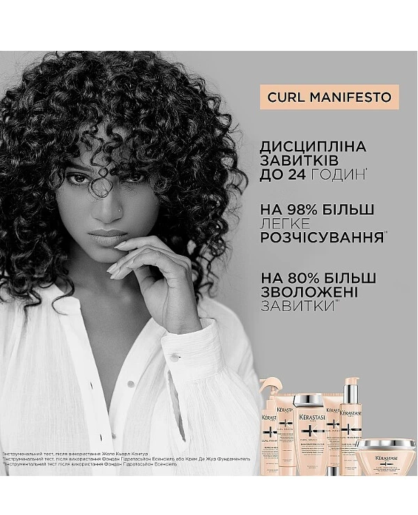 Kerastase Кремовый увлажняющий шампунь-ванна для кучерявых волос всех типов | Curl Manifesto Bain Hydratation Douceur фото, цена, купить