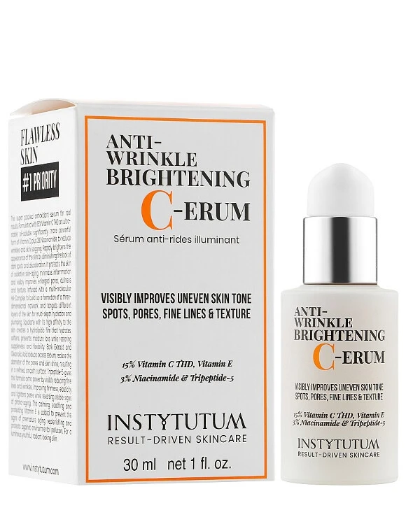 Instytutum - Осветляющая сыворотка против морщин Anti-wrinkle brightening C-erum 30 мл