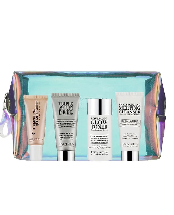 Instytutum Набор миниатюр-бестселлеров для потрясающего сияния кожи | Nice To Glow You Set (toner/50ml + cr/15ml + oil/20ml + peel/20ml) фото, цена, купить