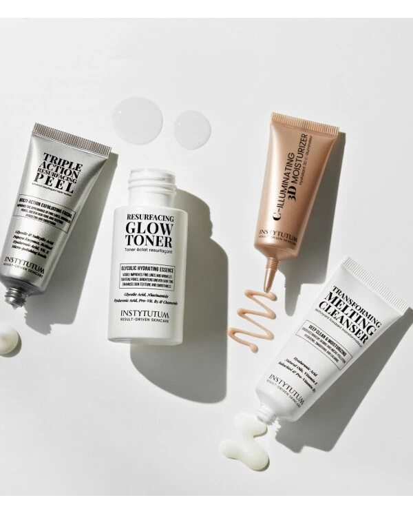 Instytutum - Набор миниатюр-бестселлеров для потрясающего сияния кожи Nice To Glow You Set (toner/50ml + cr/15ml + oil/20ml + peel/20ml) 15 мл back
