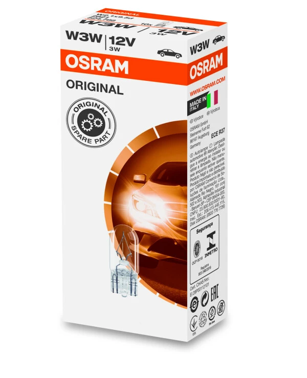 Osram - Incandescent lamp Original W3W 12V 2821-UNV  22 Lm