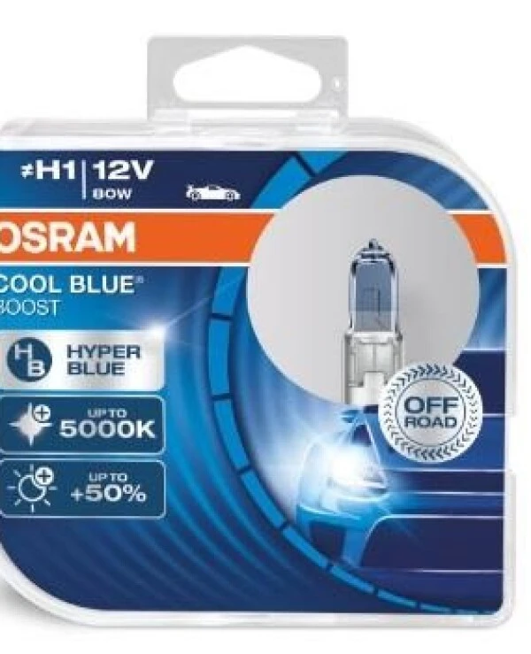 Osram - Halogen lamp Osram Cool Blue Boost H1 12V 62150CBB-HCB DUO  1550 Lm