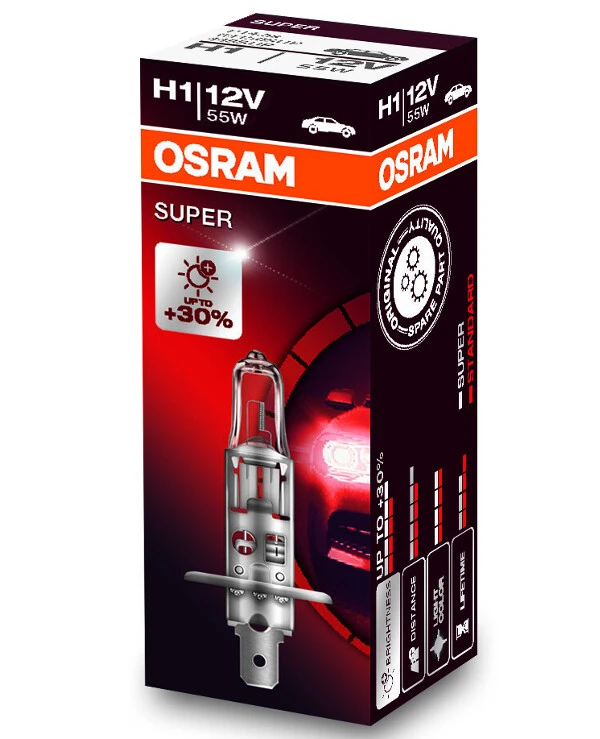 Osram - Halogen lamp H1 SUPER 12V 64150SUP-FS  